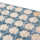Stone Blue Beige 12x22 Matte Glossy Rectangle with Star Details Porcelain Large Format Tile (7 pack, 13.03 sq ft/case) - Sample