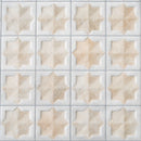 Ice White Beige 12x22 Matte Glossy Rectangle with Star Details Porcelain Large Format Tile (7 pack, 13.03 sq ft/case) - Sample