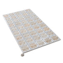 Ice White Beige 12x22 Matte Glossy Rectangle with Star Details Porcelain Large Format Tile (7 pack, 13.03 sq ft/case) - Sample