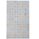 Ice White Beige 12x22 Matte Glossy Rectangle with Star Details Porcelain Large Format Tile (7 pack, 13.03 sq ft/case) - Sample