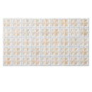 Ice White Beige 12x22 Matte Glossy Rectangle with Star Details Porcelain Large Format Tile (7 pack, 13.03 sq ft/case) - Sample