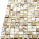 Beige 12x12 Glossy Uniform Square Glass Mosaic Tile (20 pack, 18.69 sq ft/case)