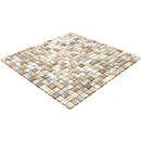 Beige 12x12 Glossy Uniform Square Glass Mosaic Tile (20 pack, 18.69 sq ft/case) - Sample
