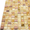 Beige Pearl 12x12 Glossy Uniform Square Glass Mosaic Tile (20 pack, 18.69 sq ft/case) - Sample