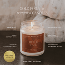 Pumpkin Spice Soy Candle - Patterned 9 oz - Clear Jar by Sweet Water Decor