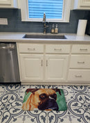 Boxer by Tanya and Craig Amberson Memory Foam Kitchen Mat Machine Washable Anti-Fatigue Cushion Comfort Bath or Kitchen Rug