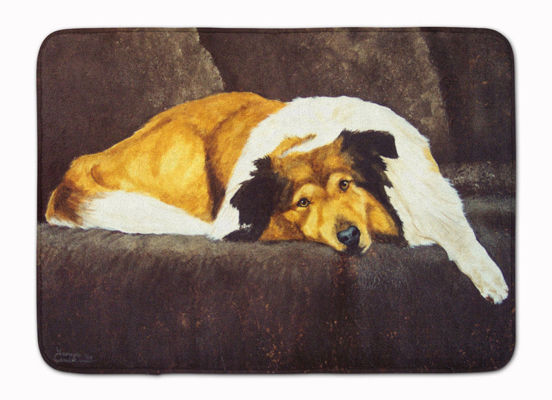 Collie by Tanya and Craig Amberson Machine Washable Memory Foam Mat AMB1031RUG