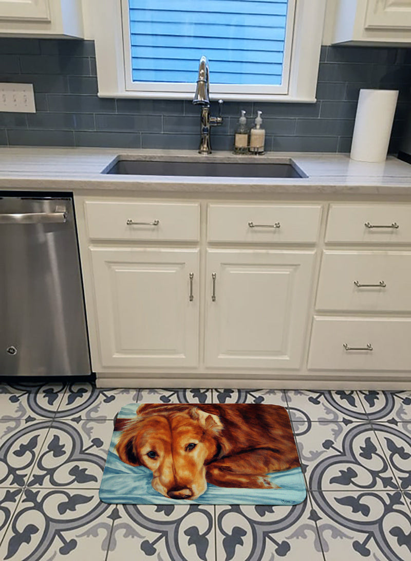 Golden Retriever by Tanya and Craig Amberson Machine Washable Memory Foam Mat