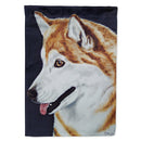 Siberian Husky House Flag 28x40 Porch Sleeve Pole Decorative Outside Yard Banner Artwork Wall Hanging, Polyester
