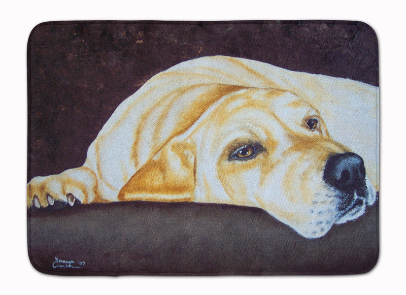 Naptime Yellow Labrador Machine Washable Memory Foam Mat AMB1072RUG