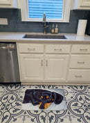 Black and Tan Doxie Dachshund Memory Foam Kitchen Mat Machine Washable Anti-Fatigue Cushion Comfort Bath or Kitchen Rug