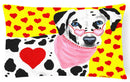 Hearts and Dalmatian Fabric Decorative Pillow AMB1116PW1216