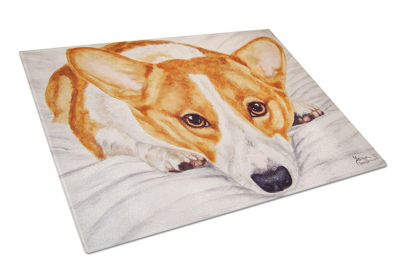 Fiona Corgi Glass Cutting Board Large AMB1133LCB