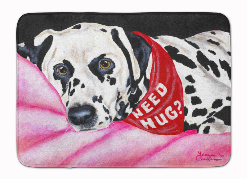 Need a Hug Dalmatian Machine Washable Memory Foam Mat AMB1148RUG