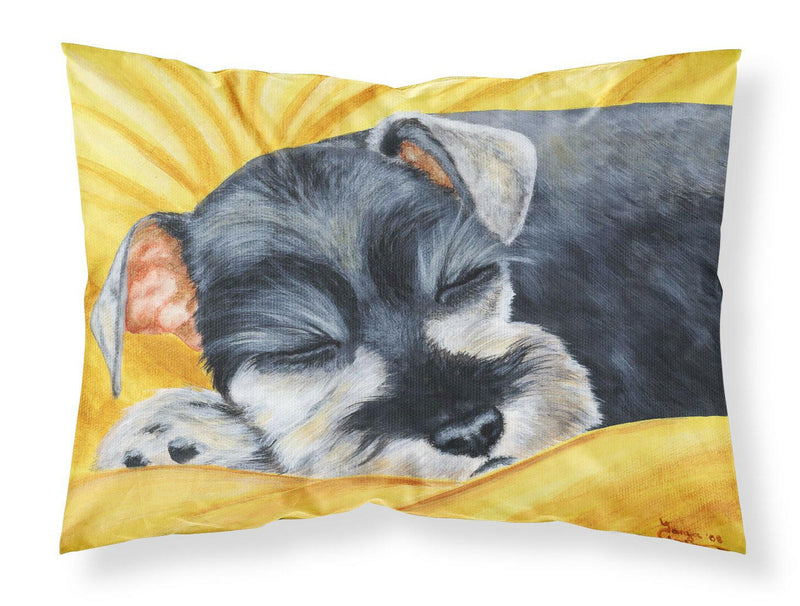 Snoozing Schnauzer Fabric Standard Pillowcase AMB1161PILLOWCASE