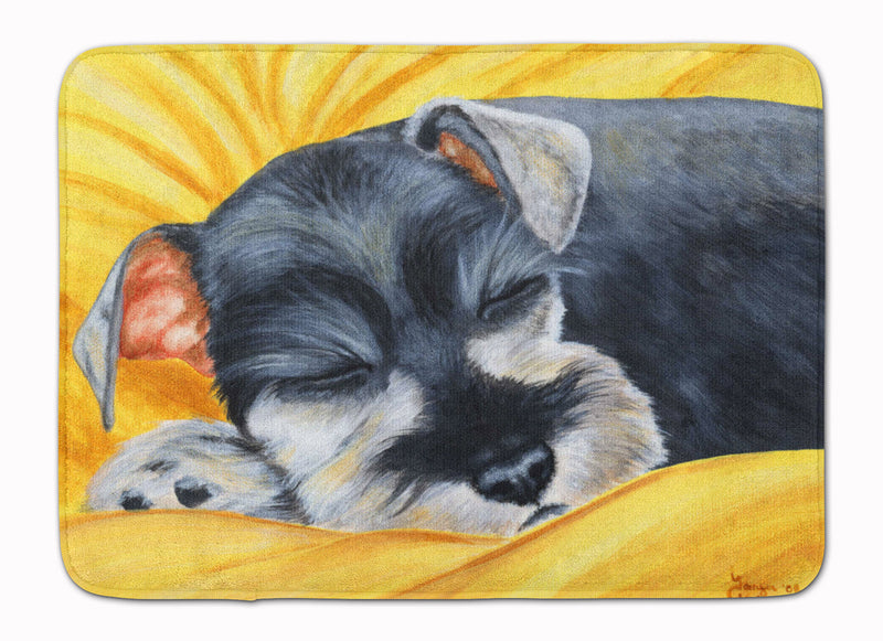 Snoozing Schnauzer Machine Washable Memory Foam Mat AMB1161RUG