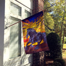 Desert Wind Horse House Flag 28x40 Porch Sleeve Pole Decorative Outside Yard Banner Artwork Wall Hanging, Polyester