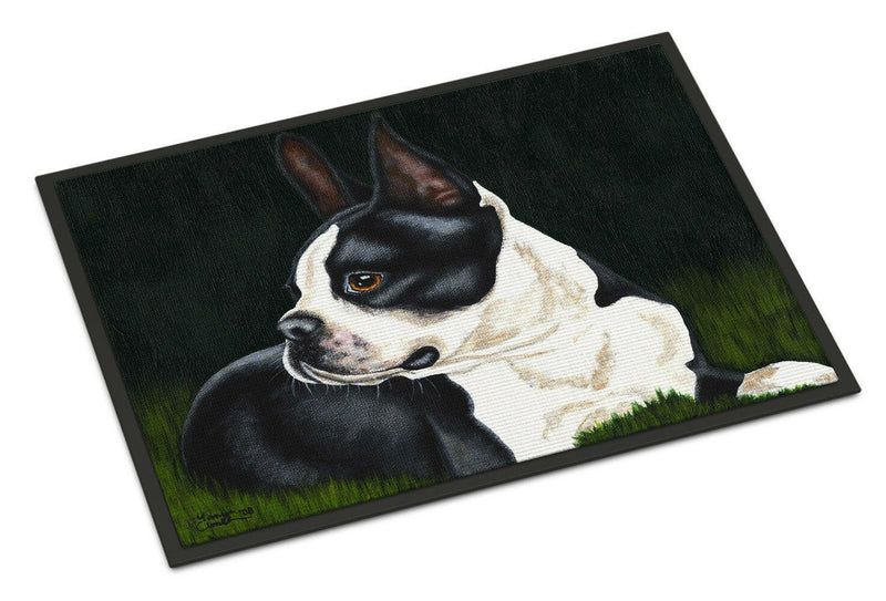 Boston Terrier Beauty Indoor or Outdoor Mat 18x27 AMB1321MAT