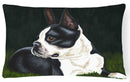 Boston Terrier Beauty Fabric Decorative Pillow AMB1321PW1216