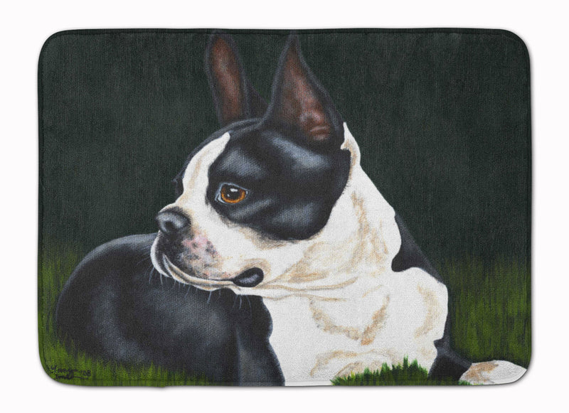 Boston Terrier Beauty Machine Washable Memory Foam Mat AMB1321RUG