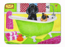 Tub for Two with Poodle and Pug Memory Foam Kitchen Mat Machine Washable Anti-Fatigue Cushion Comfort Bath or Kitchen Rug