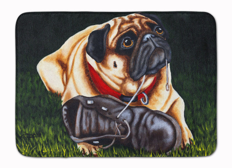 Cluster Buster the Pug Machine Washable Memory Foam Mat AMB1382RUG