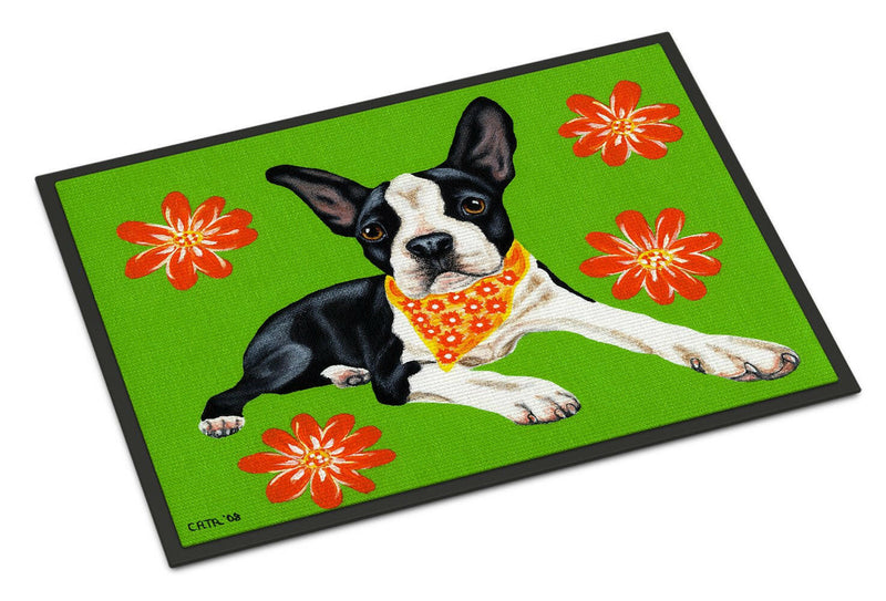 Cosmo Cutie Boston Terrier Indoor or Outdoor Mat 18x27 AMB1385MAT