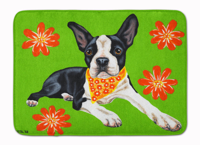 Cosmo Cutie Boston Terrier Machine Washable Memory Foam Mat AMB1385RUG