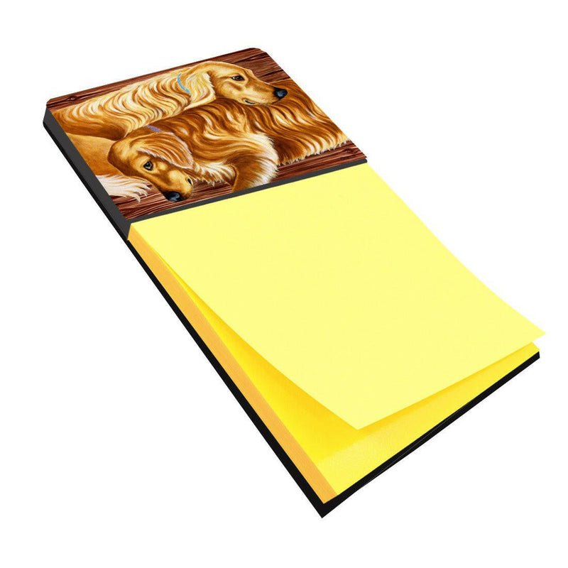 Zeus and Chloie the Golden Retrievers Sticky Note Holder AMB1387SN