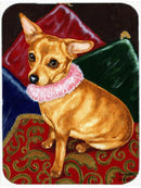 Pillow Princess Chihuahua Cutting Board Tempered Glass Kitchen Cutting Surface, Heat Resistant Chopping, Non-Slip Feet, Food Prep & Serving