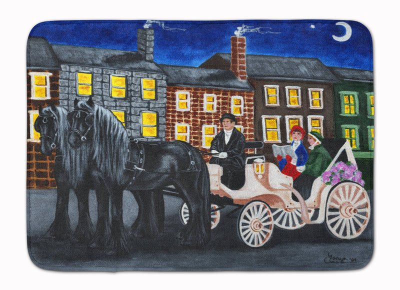 City Carriage Ride Horse Machine Washable Memory Foam Mat AMB1409RUG