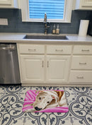 Dream Girl Pit Bull Memory Foam Kitchen Mat Machine Washable Anti-Fatigue Cushion Comfort Bath or Kitchen Rug