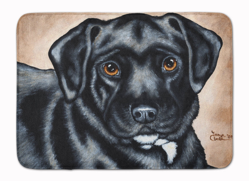 Black Bart the Labrador Machine Washable Memory Foam Mat AMB1415RUG