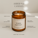 Fall Leaves Soy Candle - Amber Jar - 9 oz by Sweet Water Decor
