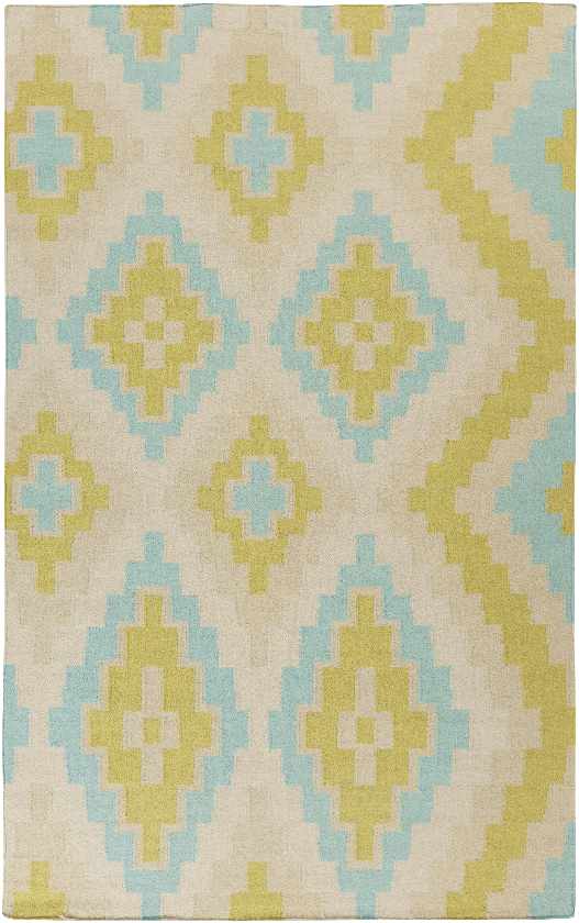 Ailey Global White/Lime Area Rug