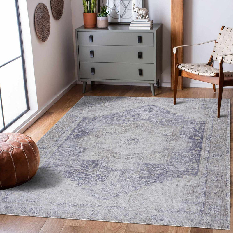 Olive Rosman Flat Pile Washable Rug