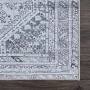 Barny Gray Denim Washable Rug