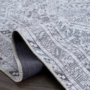 Barny Gray Denim Washable Rug