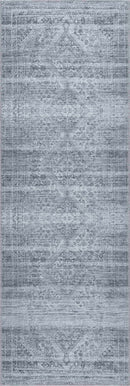 Barny Gray Blue Washable Rug
