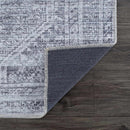 Barny Gray Blue Washable Rug