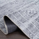 Barny Gray Blue Washable Rug