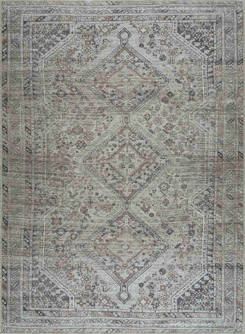 Barny Beige Washable Area Rug