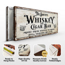 Personalized Whiskey and Cigar Bar Sign