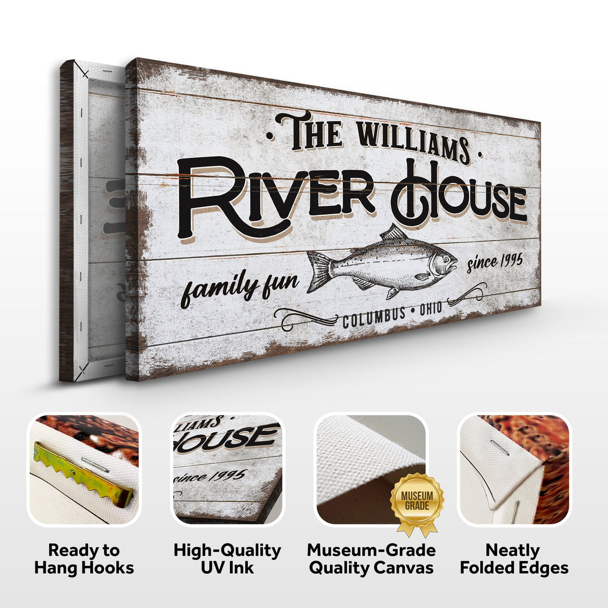 Personalized River House Sign, photo 5 of 8