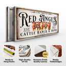 Red Angus Sign II by Tailored Canvases