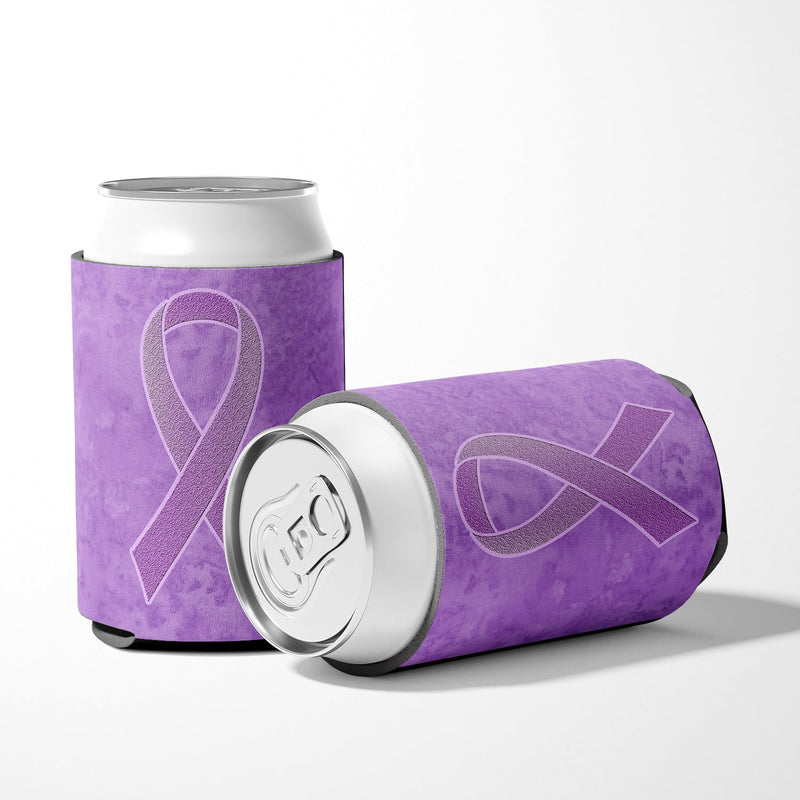 Lavender Ribbon for All Cancer Awareness Can or Bottle Hugger AN1200CC