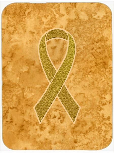 Gold Ribbon for Childhood Cancers Awareness Glass Cutting Board Large Size AN1209LCB