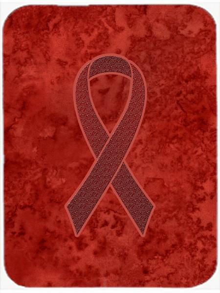 Burgundy Ribbon for Multiple Myeloma Cancer Awareness Glass Cutting Board Large Size AN1214LCB