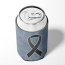 Black Ribbon for Melanoma Cancer Awareness Can or Bottle Hugger AN1216CC