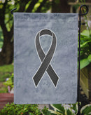 Black Ribbon for Melanoma Cancer Awareness Garden Flag – Inspirational Outdoor Support Decor AN1216GF